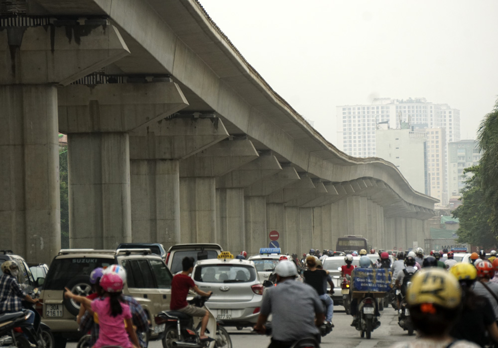 Đường cong mất thẩm mỹ của đường sắt trên cao Cát Linh - Hà Đông